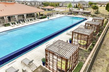 Infinity-edge, olympic-size swimming pool